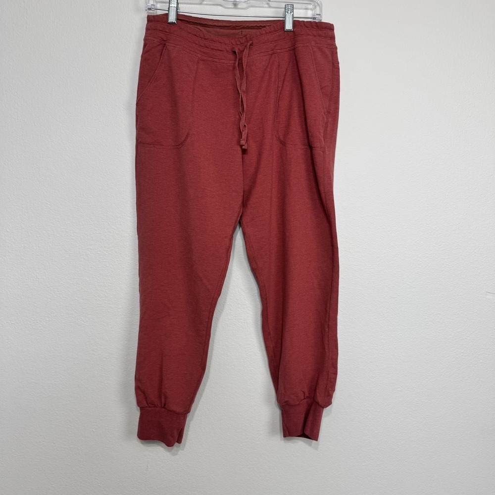 Patagonia Pants Women's Medium Red Organic Cotton Blend Jogger Sweatpants Lounge